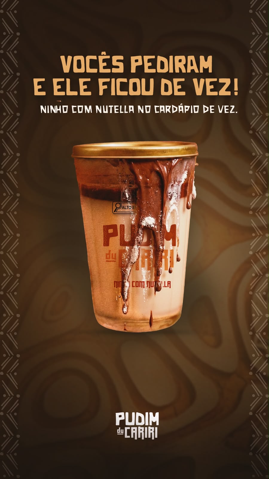 PUDIM DU CARIRI NINHO COM NUTELLA - Imagem 2